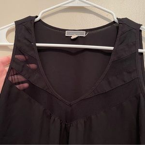 Pleione Black Sleeveless Top